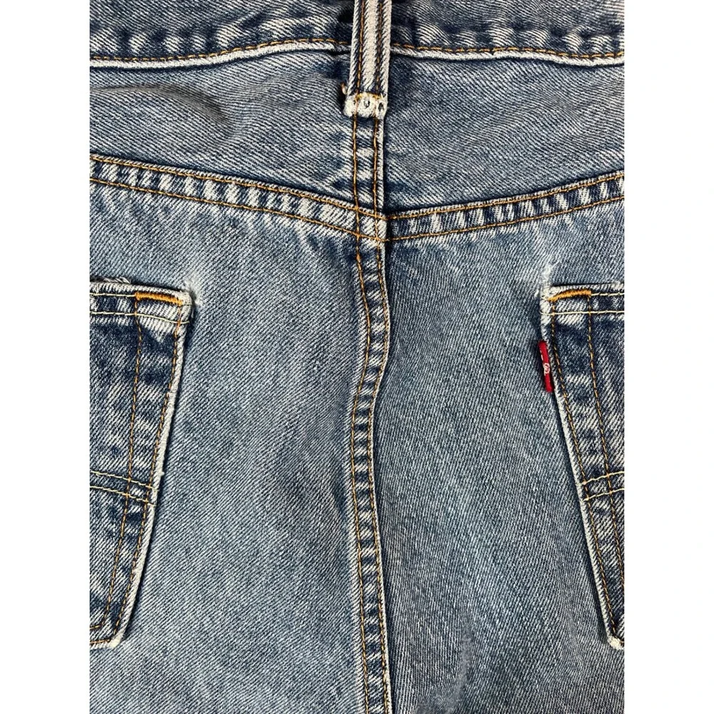 Levis 505 Regular Fit Straight Leg Blue Denim Jeans Mens 34x29